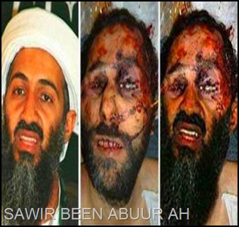 Osama bin Laden killed. osama bin laden dead body.